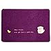 Produktbild HUIFANGYSDD Gestickte Rutschfeste Matte Schlafzimmer Wohnzimmer Bodenmatte Teppich Tür Matte Küche Bad Saug Tür 40 * 60 cm (Color : Purple, Size : 40 * 60CM)