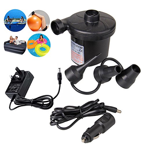 Electric Air Pump for Inflatables,Fukalu Dual Powered Car DC 12V & Home AC 240V Electric Air Pump Qu Electric Air Pump for Inflatables,Fukalu Dual Powered Car DC 12V & Home AC 240V Electric Air Pump Qu