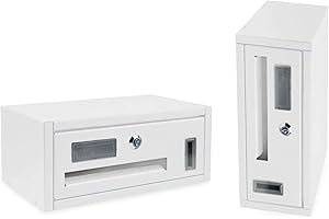 La zappa Buzón de pared para edificios de apartamentos "Made in Italy" (1 plaza, blanco)