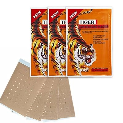 A&M FITNESS Baume Du Tigre Patch (Tiger Balm), A&M Fitness, Lot de 12 Patchs Anti Douleur Récupération Véritable Reméde Chinois, Idéal Pour Douleurs au Cou, Nuque, Epaules, Articulations, Courbatures...