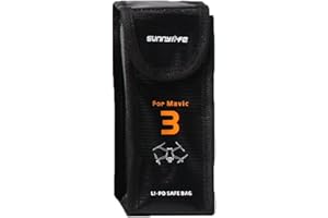 Hensych Pratica borsa di sicurezza per Mavic 3 Drone a prova di esplosione anti-graffio batteria di volo borsa sicura di trasporto custodia protettiva senza batteria (per 1 batteria)