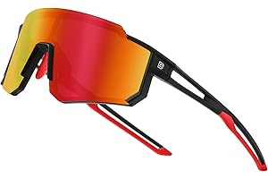 DUCO Polarizzato Gioventù Sport Ciclismo Ombra Luce Montatura UV400 Bambino Ragazzi Ragazze Baseball Occhiali da Sole 8-16 Anni DK310