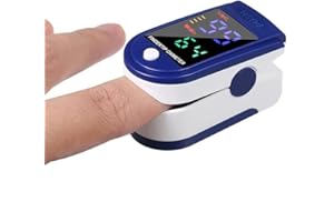 ESTOVE Professional finger Pulse Oximeter, handheld finger heart rate monitor, color display and pulse rate (PR) and oxygen saturation (SpO2) readings