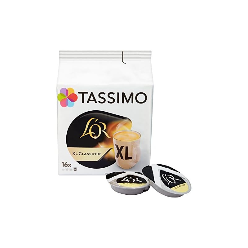 Tassimo L'OR Xl Classique Coffee Pods, Pack of 16 Coffee Beansv
