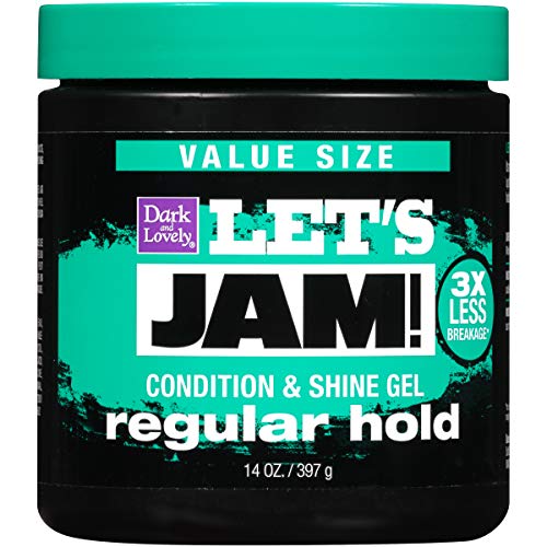 LETS Jam Condición y brillo Gel de pelo, Regular Hold 397 g/14 oz