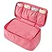 Produktbild yi-moji Lady Kulturtaschen tragbar Reise BH Unterwäsche Organizer Bag Kosmetik Make-up Frauen waschen Taschen (Pink)