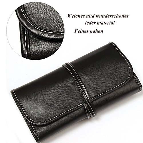 Newrora 18 Stücke Make-up Pinsel Set Professionelle Lidschatten Eyeliner Gesicht Pulver Blush Bürsten mit Tasche und Tasche - 7