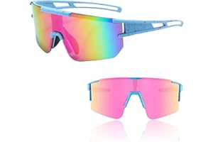 DASIAUTOEM Fahrradbrille Herren Damen, Fahrrad Sportbrille Anti-UV Radsport Sonnenbrille UV 400 für Outdoorsport Radfahren Fahren Laufen Angeln Wandern Golf