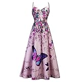 Trägerkleid, Lang, A-Linie, mit verstellbaren Trägern