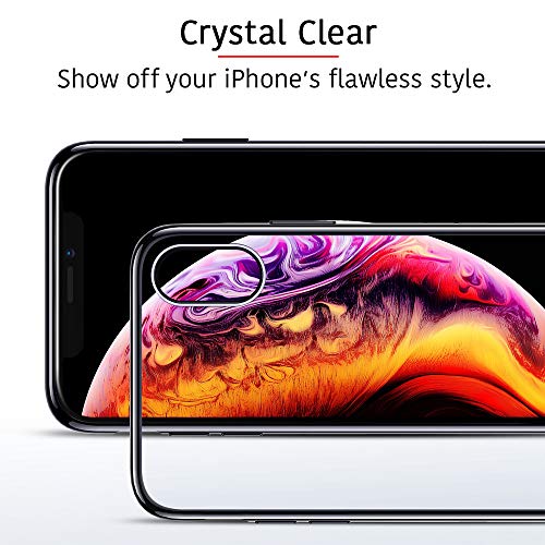 ESR Funda iPhone XS iPhone X  Funda Transparente TPU Gel  Ultra Fina  Protecci  n a Bordes y C  mara  para Apple iPhone XS X DE 5 8 - Negra