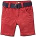 Timberland Baby-Boys T04770/95006M Bermuda Plus Ceinture Shorts, Red (Crimson), 3-6 Months (Manufacturer Size:06 Months)