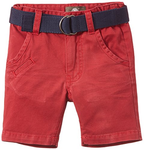 Timberland Baby-Boys T04770/95006M Bermuda Plus Ceinture Shorts, Red (Crimson), 3-6 Months (Manufacturer Size:06 Months)
