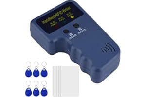 EBOXER 125 kHz RFID Reader Writer RFID-Kartenkopierer EM4100 EM410X Handheld-RFID-ID-Karten-Duplikator mit 6 ID-Karten und Tags für Community, Schule, Büro usw.
