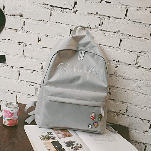 Yzbb Estudiantes De Secundaria Bordado Cartas Mochila Mochila Bolso De Marea Edición Coreana Femenina Harajuku Japan Oxford Cloth Shoulder - 