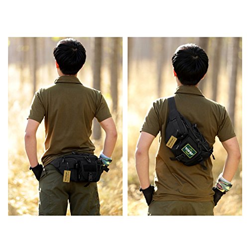 SUNVP Tactical Military Taillen-Beutel-Satz Fanny Tasche Gürteltasche Hip-Gürteltasche für den Außenlauf Camping Trekking Wandern - 8