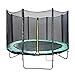 Price comparison product image Greenbay 10FT-8 Poles (305CM) Outdoor Garden Trampoline Complete Set Including Jumping Mat, Spring Cover Padding, And FREE Safty Net, Black Rain Cover, Shoe Bag