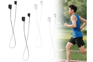 Emezddo 4 hörlursremmar, silikonrem för trådlösa hörlurar, mjukt anti-förlust band för sport, fitness, löpning och resor, kom