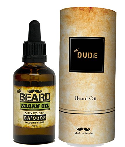 Da'Dude Da'Beard Oil Beard Conditioner & Softener with Argan Oil for Itchy or Dry Skin 50 ml