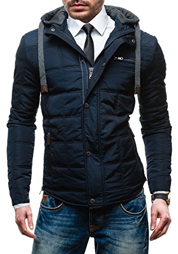 BOLF Herrenjacke Winterjacke bergangsjacke EXTREME 816 Dunkelblau XXL [4D4]