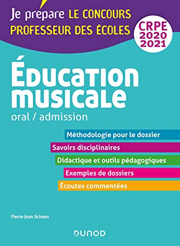 ⤂Télécharger⤃ Education musicale - Oral / admission - CRPE 2020-2021 PDF Ebook En Ligne