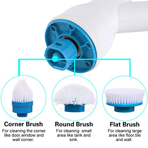 belagerungen Haushalt Scrub Pinsel Hurricane Spin Scrubber Kabelloser wiederaufladbar für Reinigung - 5