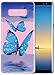 Produktbild Samsung Galaxy Note 8 Hülle(6,3Zoll), Roreikes® Profer [Ultra Slim Weich TPU] Ultradünn Schutzhülle Flexibel Silikon Case Backcover Handyhülle Slimcase Rückschale Schlagfesten Stoßstangen Case Kratzfeste Rutschfeste Pink Farbdruck Schmetterling für Samsung Galaxy Note 8