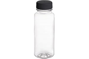 Nipter Bouteilles en plastique pour le remplissage, bouteilles en plastique transparentes, bouteille d'eau potable Bouteille en PET avec bouchon 250ml x 150 pièces