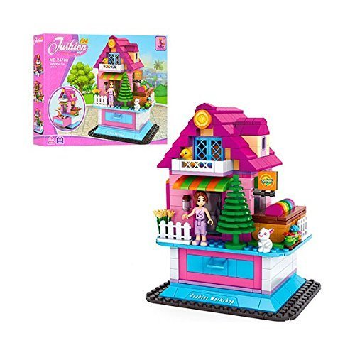 Ingenious Giocattoli Stephanie's Cabina Casa con cassetto / 388pcs Elementi COSTITUTIVI Costruzioni Set #24708