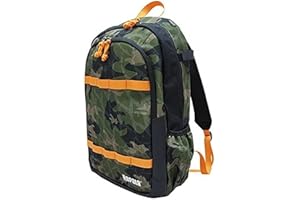 Rapala - Sac à Dos Pêche Jungle Backpack - Sac de Pêche Pratique - Sangles Rembourrées - Accroche-Outils pour Cannes et Épuisettes - Nombreux Points d'Attache - Plusieurs Poches - Vert/Jaune