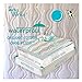 40-Winks Quilted Organic Cotton Velour Mattress Pad Protector, White, Twin