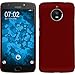Price comparison product image PhoneNatic Hardcase compatible with Lenovo Moto E4 Plus (EU Version) - rubberized red Cover + protective foils