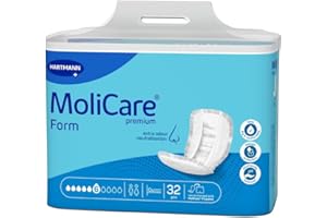 MoliCare Premium Form: pannoloni sagomati per incontinenza urinaria e fecale, unisex, 32 pezzi