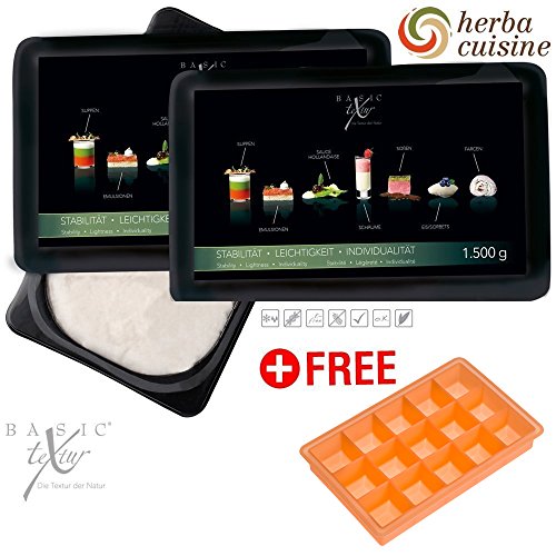Preisvergleich Produktbild herba cuisine - 2x BASIC Textur 1.500g + GRATIS Eiswürfelform 10408