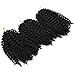 Synthetic(1#) Marlybob Kinky Curl (3 Bundles/pack) 8'' Curly Wave Crochet Braiding Hair Extension