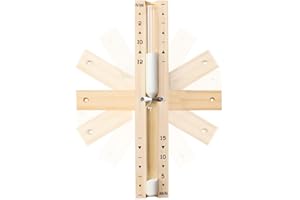 SULIAO Sauna 15 Minute Hourglass Sand Timer,Wooden Sand Clock 15 Min,Rotating White Sand Watch,Reloj De Arena,Hear Resistant Wood Hour Glass Sandglass for Sauna &SPA Room