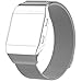 Produktbild Armband für Fitbit Ionic , FEITONG Milanese Edelstahl Uhrenarmband Zubehör Sport Watchband Straps für Fitbit Ionic (238mm, Grau)