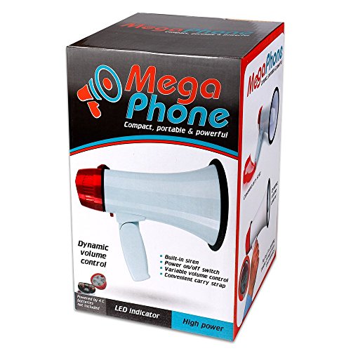 Schramm Onlinehandel Megaphone / Megafon inclusive 4 R14 Batterien (0265) - 2