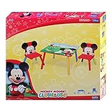 Disney Mickey Mouse Tisch mit Stühlen 60x60cm Holz Kindersitzgruppe Kindersitzgarnitur NEU - 2