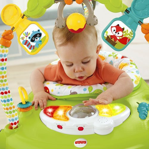 Fisher Price Jumperoo Rainforest Woodland Friends SpaceSaver Activitycenter - 2