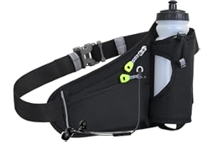 ARTOCT Ceinture de Course avec Porte-Bouteille d'eau, Sac de Taille en Plein air Ceinture d'hydratation de Course légère pour la Course à Pied, la Marche, la randonnée, Les entraînements