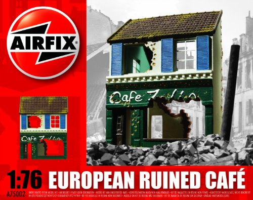 Airfix A75002 French Ruined Cafe 1:76 Scale Unpainted Resin Building