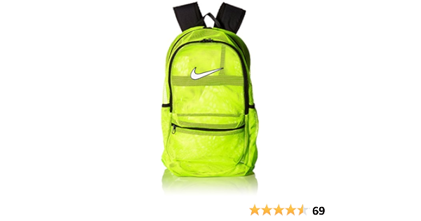 yellow nike mesh backpack