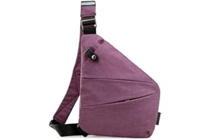 HEEDZ Wander Plus Anti Theft Travel Bag,Wander Plus Cross Body Travel Waterproof Bag,Slim Sling Bag Cross Body Travel Bag,Casual Backpack,Chest Bags for Men,Traveling,Outdoor,Sports