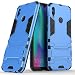 Produktbild JINXIUCASE Handyhülle Fall, Dual Layer Armor Defender Shockproof Hard Case mit Ständer für Huawei P Smart (2019) (Farbe : Blau)