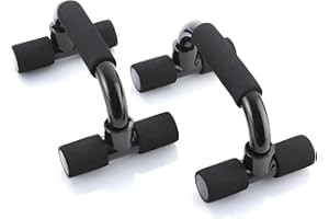‎BODYMATE BODYMATE Liegestützgriffe - 2er Set Push-Up Bars - Rutschfeste Griffe Liegestütze - Pushup Bars für Muskeltraining und Krafttraining in schwarz