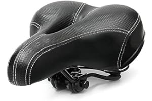 BEIHAOER Bike Seat Comfort Saddle Dual Spring Designed with Memory Foam Breathable Soft Bicycle Cushion