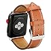Produktbild iwatch Ersatzarmband für Apple Watch, 38 mm, echtes Leder, mit Schnalle, Adapter für Apple Watch Serie 3 2 1, braun
