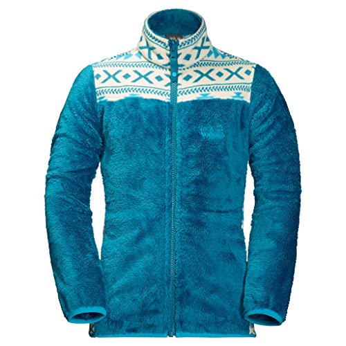 Preisvergleich Produktbild JACK WOLFSKIN Fleecejacke G HAZELTON FLEECE, dark turquoise, 116, 1607001-1077116