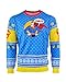 Price comparison product image Superman Christmas Jumper Ugly Sweater 'Bad Guys Get Coal' for Men Women Boys and Girls - S