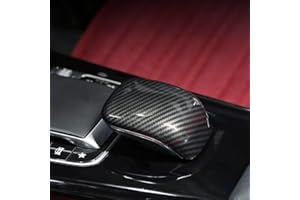 DIYUCAR Stile Fibra di Carbonio ABS Controllo Centrale Bracciolo Copertura Decorativa Trim Per Benz Classe A W177 2019 Accessori (Fibra di Carbone)